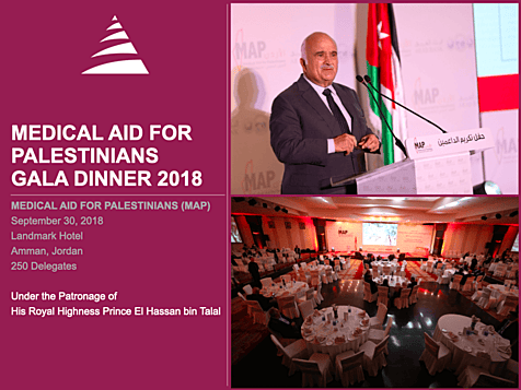 Medical Aid For Palestinians Gala Dinner 2018